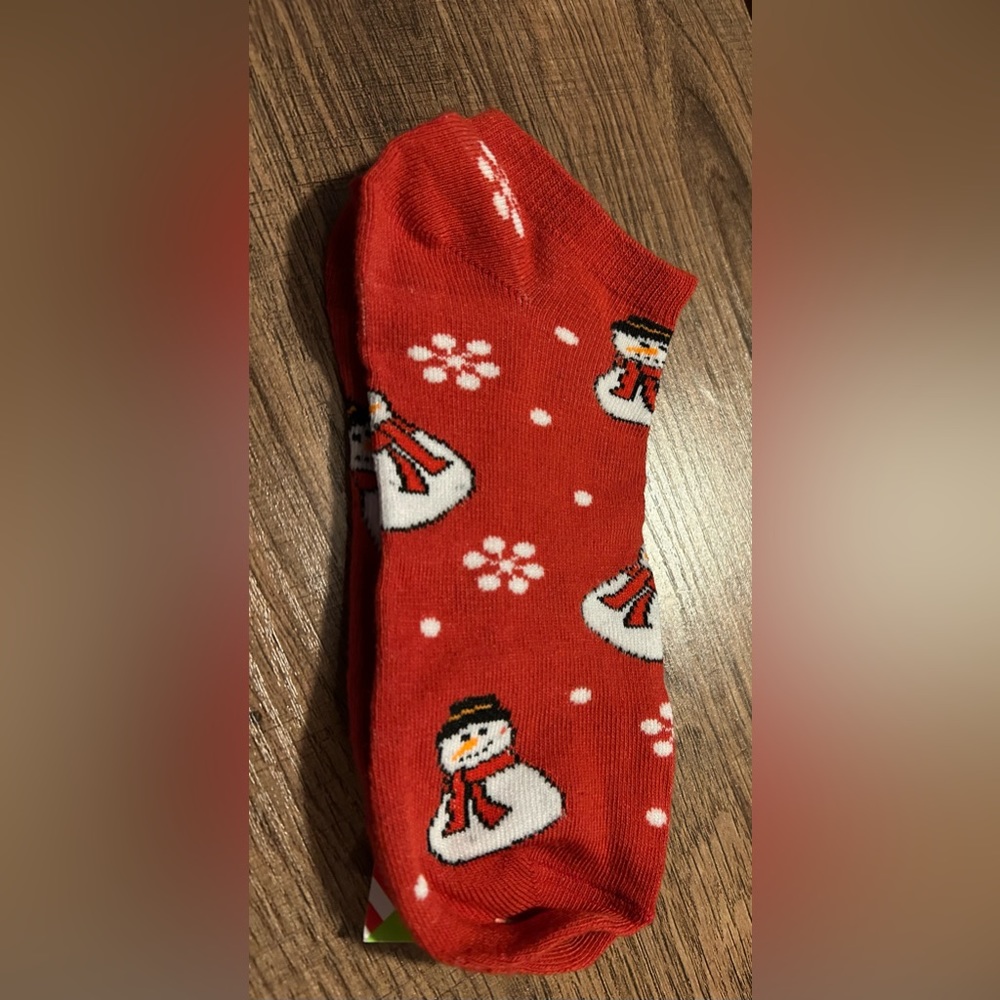 Women Christmas socks. These are ankle socks.